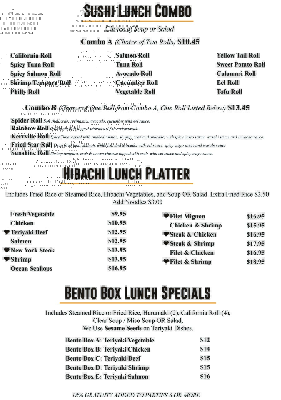 Bonzai Menu